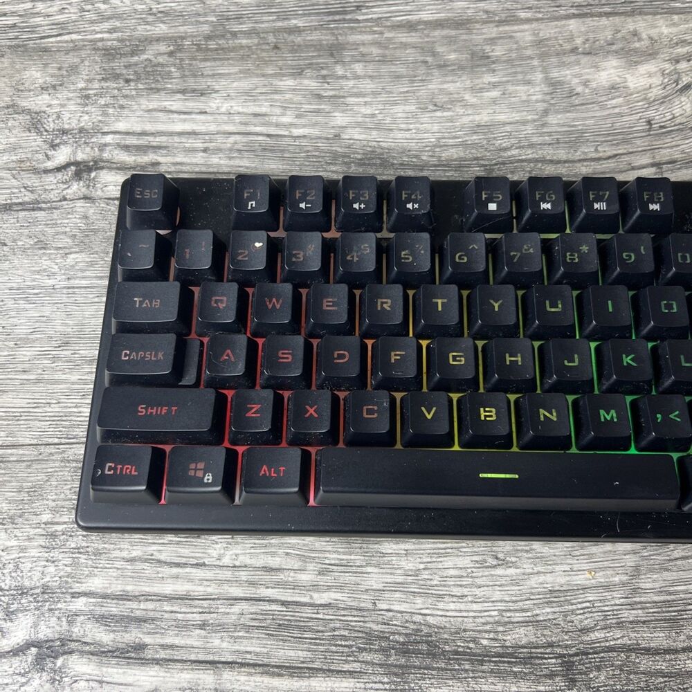 iBUYPOWER KB-IBP-2210 Wired RGB Gaming Keyboard — Tested Working - Picture 4 of 9
